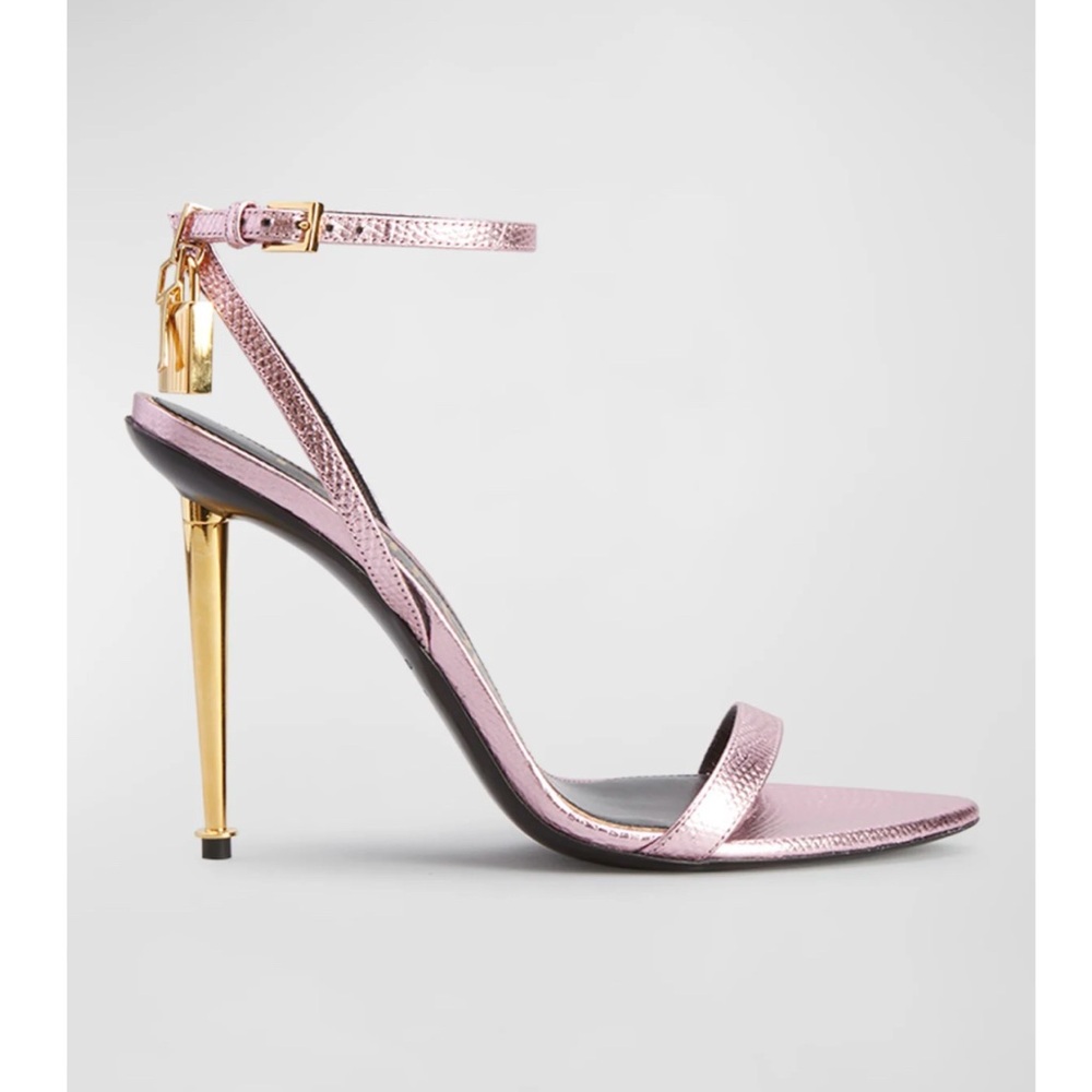 Tom Ford Pink and Gold High Heeled Sandals